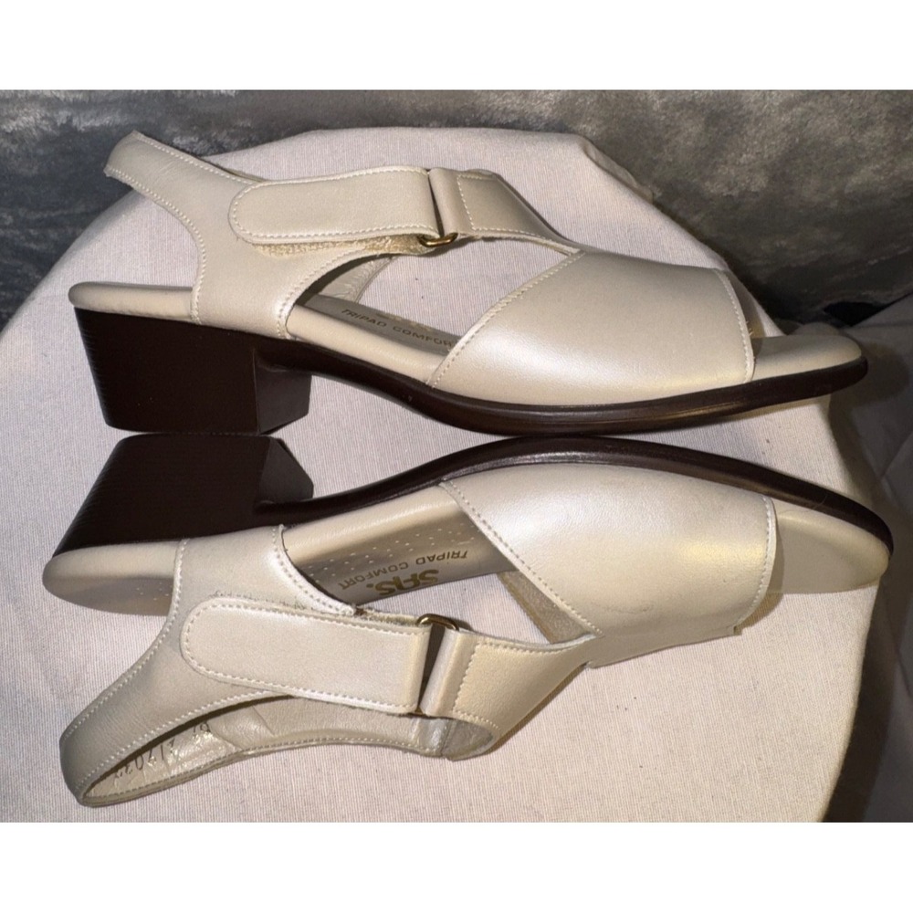 SAS Tripad Comfort Shoes suntimer pearl bone Sz 7.5 sling back grandma core geek - Picture 7 of 8